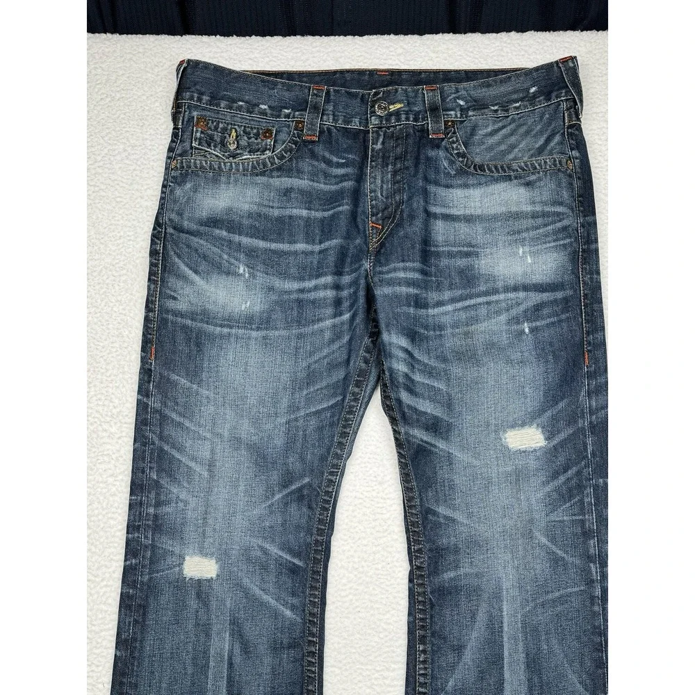 True Religion Bootcut Distressed Jeans - Men's size 38 x 28